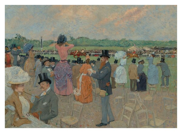 Obraz - Jean-Louis Forain, The Races at Longchamp, reprodukce (70x50 cm)