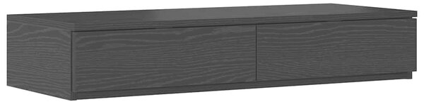 Rám postele s úložným prostorem se zásuvkou Černý dub 80 cm 3335598