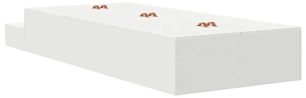 Rám postele s úložným prostorem Bílá 80 cm Kompozitní dřevo 3335597