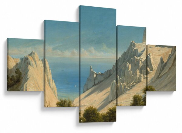 Obraz - Georg Emil Libert, View of Sommerspiret, the Cliffs of Møn, reprodukce (125x70 cm)