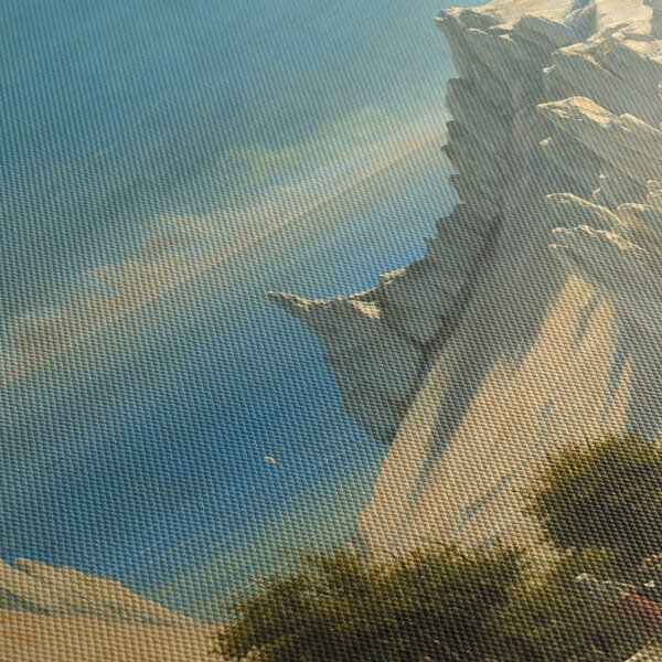 Obraz - Georg Emil Libert, View of Sommerspiret, the Cliffs of Møn, reprodukce (210x100 cm)