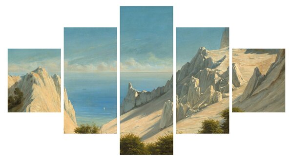 Obraz - Georg Emil Libert, View of Sommerspiret, the Cliffs of Møn, reprodukce (125x70 cm)