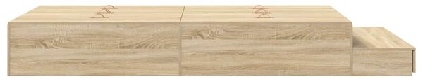 Rám postele s úložným prostorem se zásuvkou Sonoma dub 120 cm 3335631