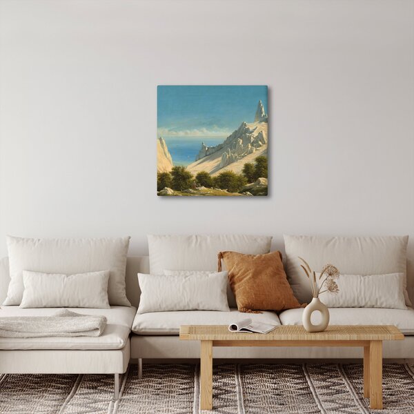 Obraz - Georg Emil Libert, View of Sommerspiret, the Cliffs of Møn, reprodukce (30x30 cm)