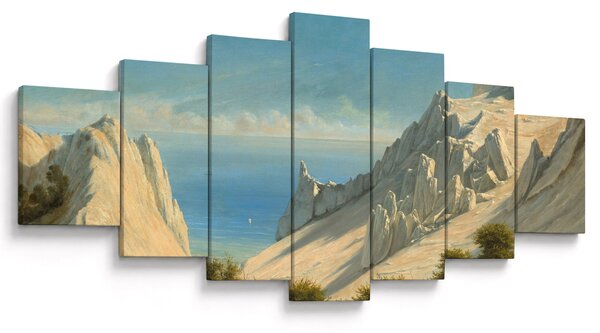 Obraz - Georg Emil Libert, View of Sommerspiret, the Cliffs of Møn, reprodukce (210x100 cm)