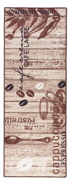 Hnědý kuchyňský běhoun Hanse Home Delicious Coffee, 67 x 180 cm
