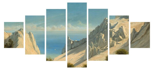 Obraz - Georg Emil Libert, View of Sommerspiret, the Cliffs of Møn, reprodukce (210x100 cm)