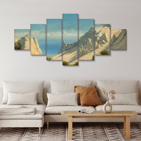 Obraz - Georg Emil Libert, View of Sommerspiret, the Cliffs of Møn, reprodukce (210x100 cm)