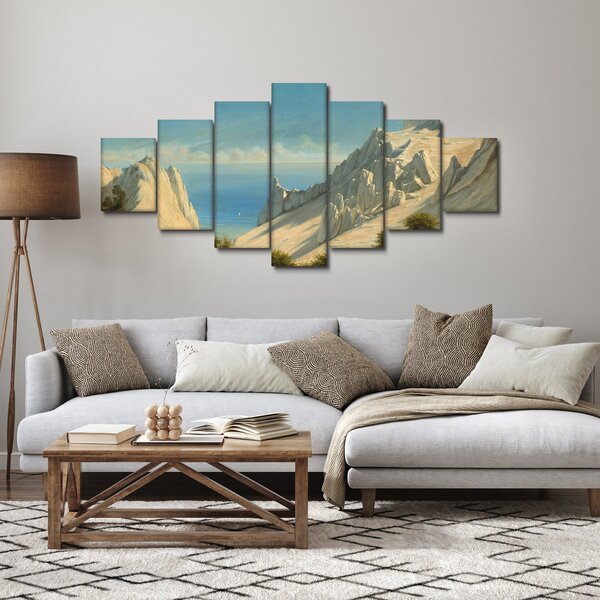 Obraz - Georg Emil Libert, View of Sommerspiret, the Cliffs of Møn, reprodukce (210x100 cm)