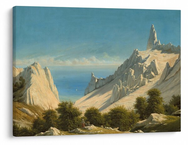 Obraz - Georg Emil Libert, View of Sommerspiret, the Cliffs of Møn, reprodukce (70x50 cm)