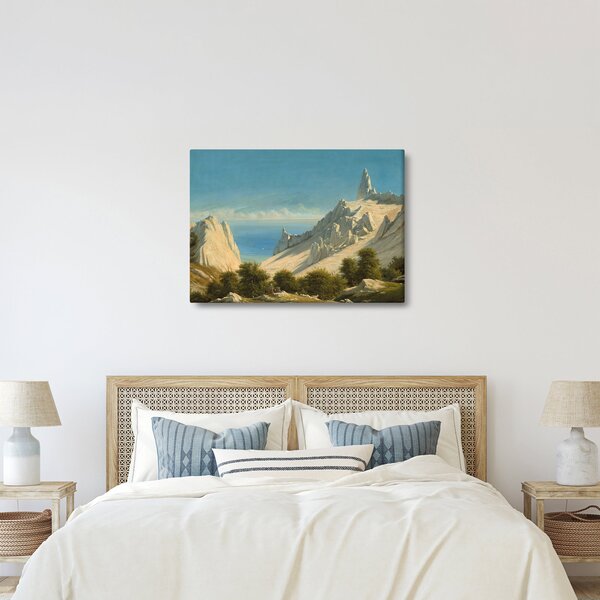 Obraz - Georg Emil Libert, View of Sommerspiret, the Cliffs of Møn, reprodukce (70x50 cm)