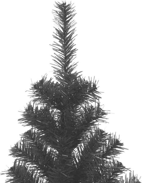 VidaXL Vánoční stromeček PVC, s 300 LED diodami a stříbrnými koulemi [3396492] Barva: Stříbrná, Velikost: 180 cm