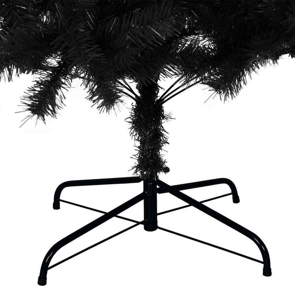 VidaXL Vánoční stromeček PVC, s 300 LED diodami a stříbrnými koulemi [3396492] Barva: Stříbrná, Velikost: 180 cm