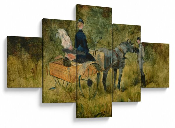 Obraz - Henri de Toulouse-Lautrec, The Trap, reprodukce (125x70 cm)