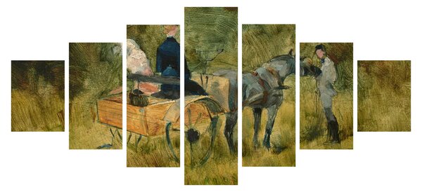 Obraz - Henri de Toulouse-Lautrec, The Trap, reprodukce (210x100 cm)
