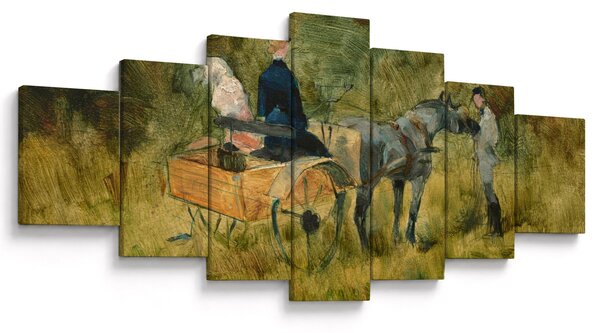 Obraz - Henri de Toulouse-Lautrec, The Trap, reprodukce (210x100 cm)