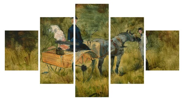 Obraz - Henri de Toulouse-Lautrec, The Trap, reprodukce (125x70 cm)