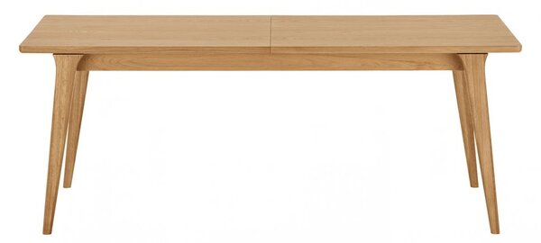 Jídelní stůl Darwin, rozkládací, dubová dýha, přírodní, 240–340×100×75 cm – House Nordic