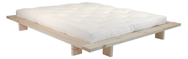 Dvoulůžková postel z borovicového dřeva s roštem 160x200 cm Japan – Karup Design