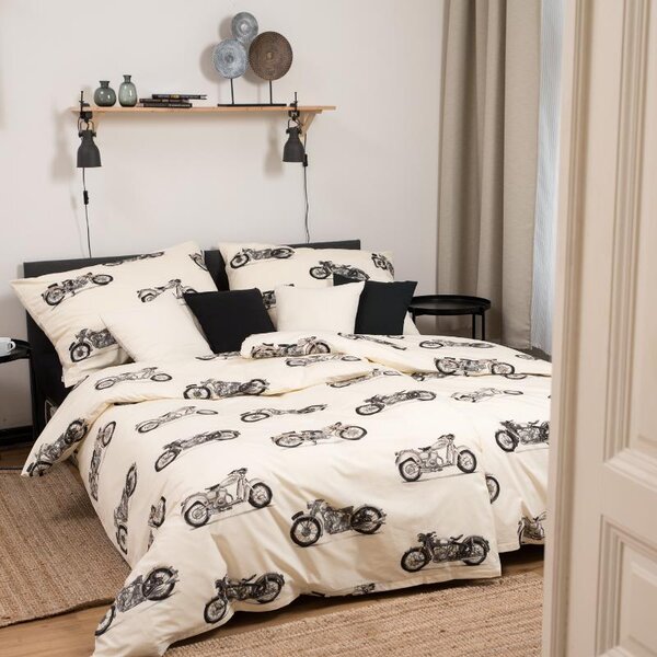 Povlečení FINO DESIGN harley smetanovočerná 140 x 200/70 x 90 cm