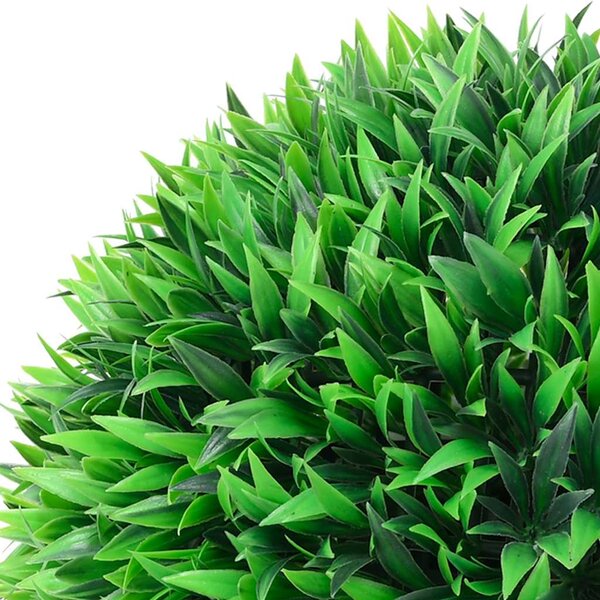 Umělé buxus koule s LED světly 2 ks zelené 38 cm 3335901