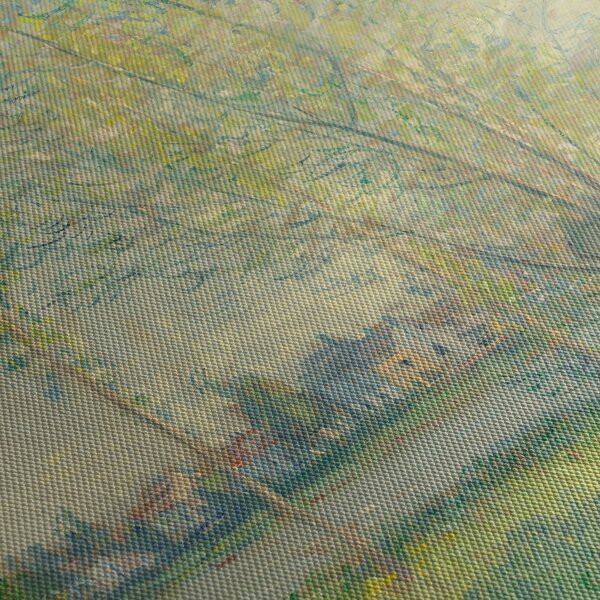 Obraz - Claude Monet, The Willows, reprodukce (s hodinami) (90x30 cm)