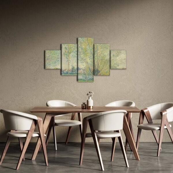 Obraz - Claude Monet, The Willows, reprodukce (125x70 cm)