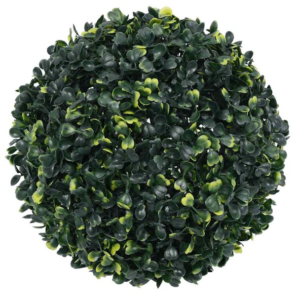 Umělé buxus koule s LED světly 2 ks zelené 45 cm 3335896