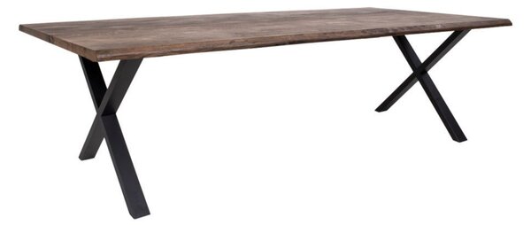 Jídelní stůl Toulon, dub smoked oil, vlnitá hrana, 100×300×75 cm – House Nordic