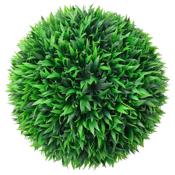 Umělé buxus koule s LED světly 2 ks zelené 38 cm 3335901