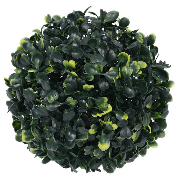 Umělé buxus koule s LED světly 2 ks zelené 22 cm 3335895