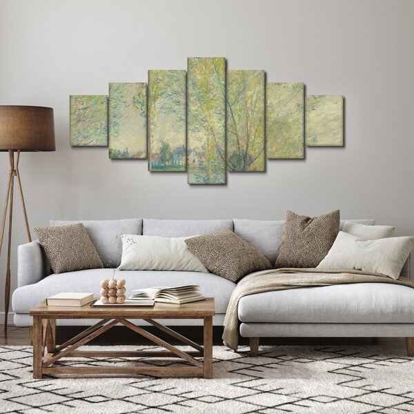 Obraz - Claude Monet, The Willows, reprodukce (210x100 cm)