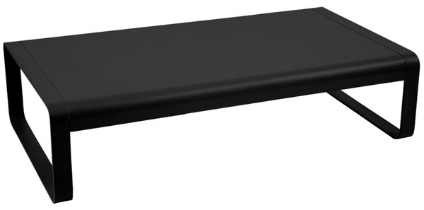 Černý hliníkový zahradní konferenční stolek Fermob Bellevie 138 x 80 cm