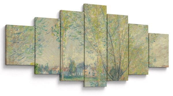 Obraz - Claude Monet, The Willows, reprodukce (210x100 cm)