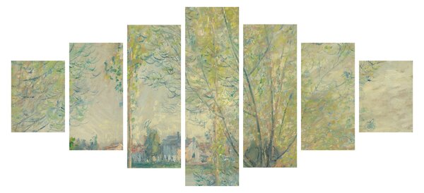 Obraz - Claude Monet, The Willows, reprodukce (210x100 cm)