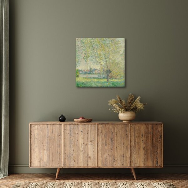 Obraz - Claude Monet, The Willows, reprodukce (30x30 cm)