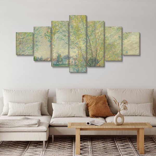 Obraz - Claude Monet, The Willows, reprodukce (210x100 cm)