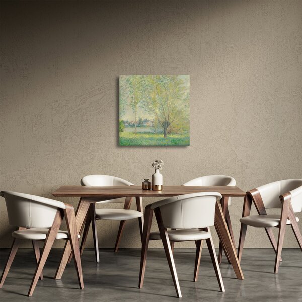 Obraz - Claude Monet, The Willows, reprodukce (30x30 cm)