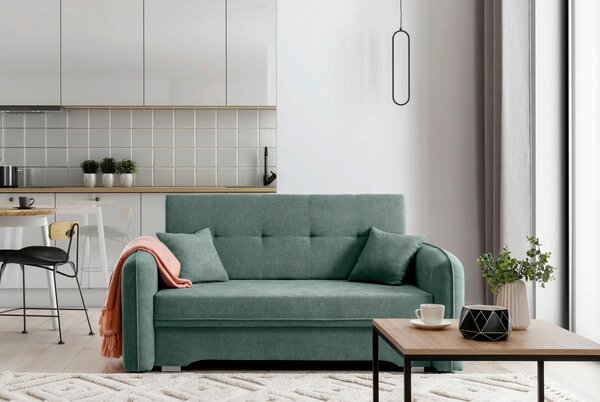 ROZKLÁDACÍ POHOVKA, textil, mátově zelená MID.YOU - Rozkládací pohovky, Online Only
