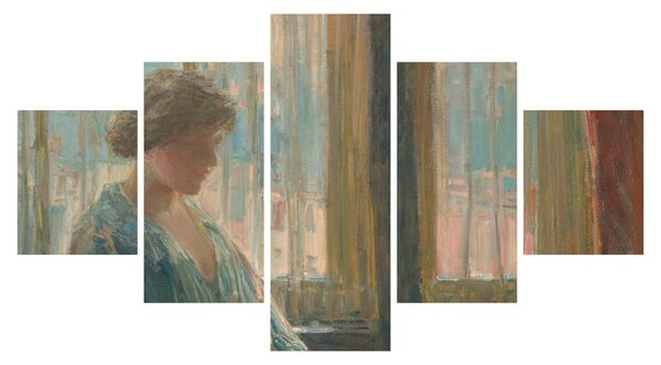 Obraz - Childe Hassam, The New York Window, reprodukce (125x70 cm)