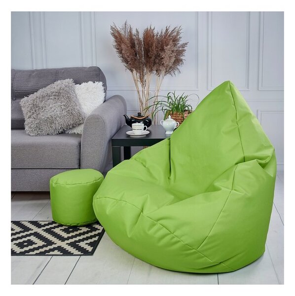 Supplies sedací pytel OUTDOOR RELAX nesnímatelný potah - polyester v zelené barvě