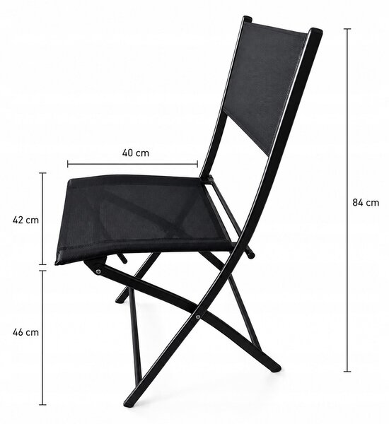 Balkonový set nábytku - stolek + 2 židle