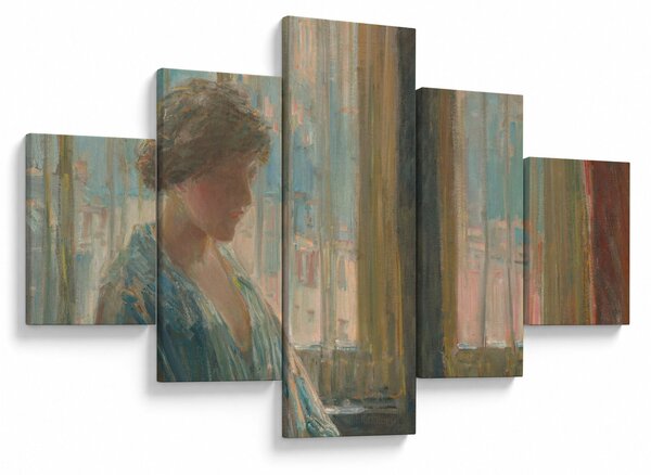 Obraz - Childe Hassam, The New York Window, reprodukce (125x70 cm)