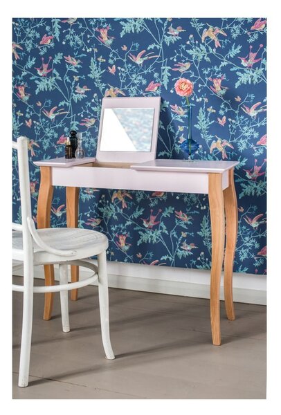 Grafitově šedý toaletní stolek se zrcadlem Ragaba Dressing Table, délka 85 cm