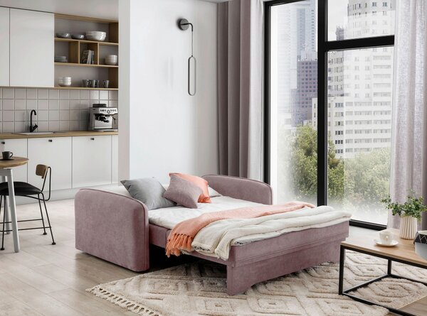 ROZKLÁDACÍ POHOVKA, textil, růžová MID.YOU - Rozkládací pohovky, Online Only