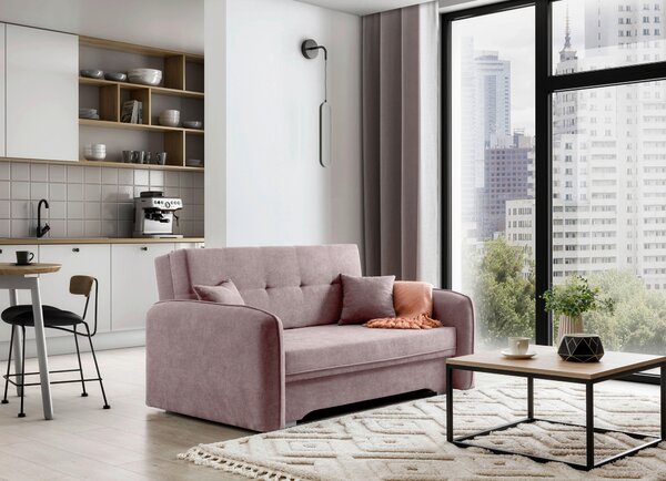 ROZKLÁDACÍ POHOVKA, textil, růžová MID.YOU - Rozkládací pohovky, Online Only