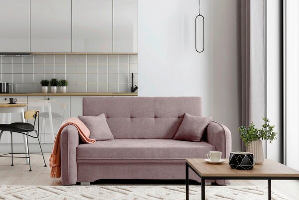 ROZKLÁDACÍ POHOVKA, textil, růžová MID.YOU - Rozkládací pohovky, Online Only