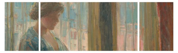 Obraz - Childe Hassam, The New York Window, reprodukce (170x50 cm)