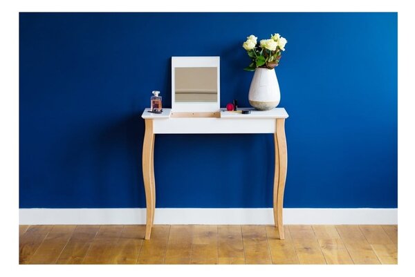 Grafitově šedý toaletní stolek se zrcadlem Ragaba Dressing Table, délka 85 cm