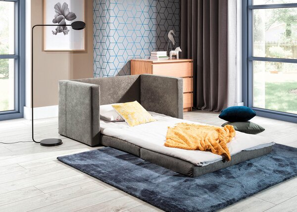 ROZKLÁDACÍ POHOVKA, textil, modrošedá MID.YOU - Rozkládací pohovky, Online Only